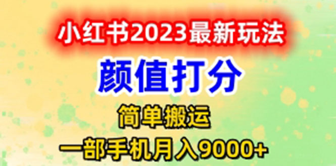 （6087期）最新小红书颜值打分玩法，日入300+闭环玩法天亦网独家提供-天亦资源网