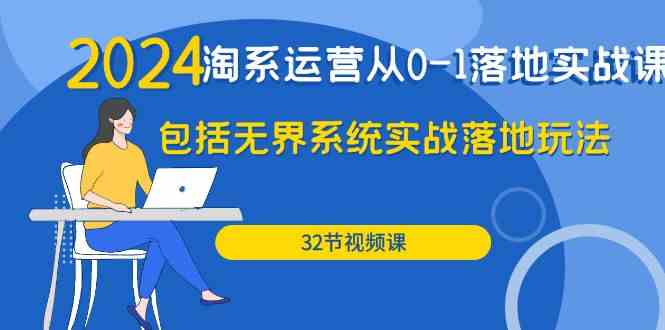 2024淘系运营从0-1落地实战课：包括无界系统实战落地玩法（32节）天亦网独家提供-天亦资源网