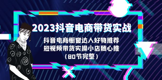 （6536期）2023抖音电商带货实战，橱窗达人好物推荐，实操小店随心推（80节完整）天亦网独家提供-天亦资源网