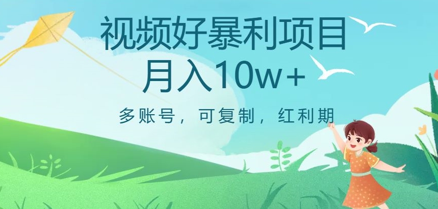 视频号暴利项目，多账号，可复制，红利期，月入10w+【揭秘】天亦网独家提供-天亦资源网