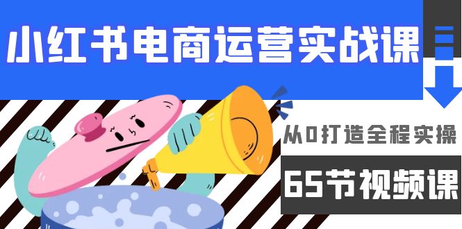 （9724期）小红书电商运营实战课，​从0打造全程实操（65节视频课）天亦网独家提供-天亦资源网