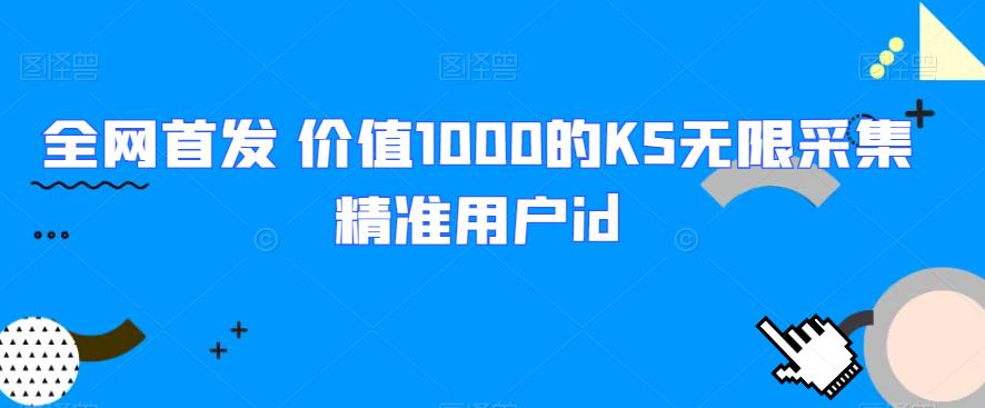 全网首发 价值1000的KS无限采集精准用户id天亦网独家提供-天亦资源网