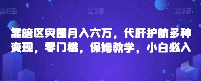 靠暗区突围月入六万，代肝护航多种变现，零门槛，保姆教学，小白必入【揭秘】天亦网独家提供-天亦资源网