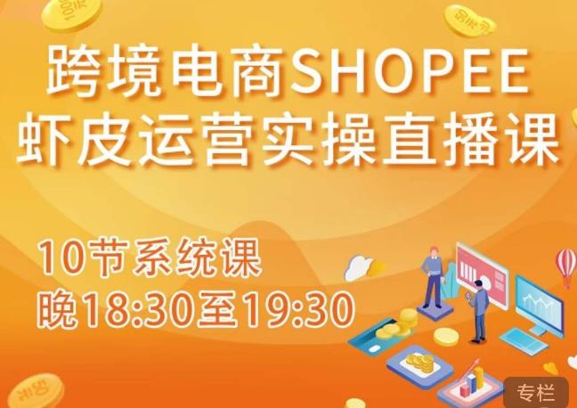 跨境电商Shopee虾皮运营实操直播课，从零开始学，入门到精通（10节系统课）天亦网独家提供-天亦资源网