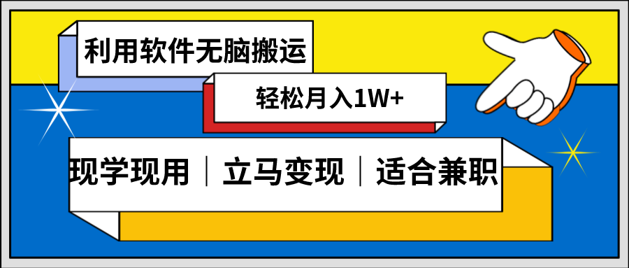 （8496期）低密度新赛道 视频无脑搬 一天1000+几分钟一条原创视频 零成本零门槛超简单天亦网独家提供-天亦资源网