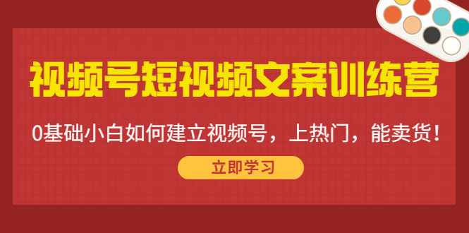 （4266期）视频号短视频文案训练营：0基础小白如何建立视频号，上热门，能卖货！天亦网独家提供-天亦资源网