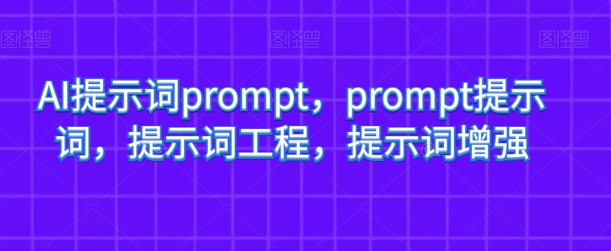 AI提示词prompt，prompt提示词，提示词工程，提示词增强天亦网独家提供-天亦资源网