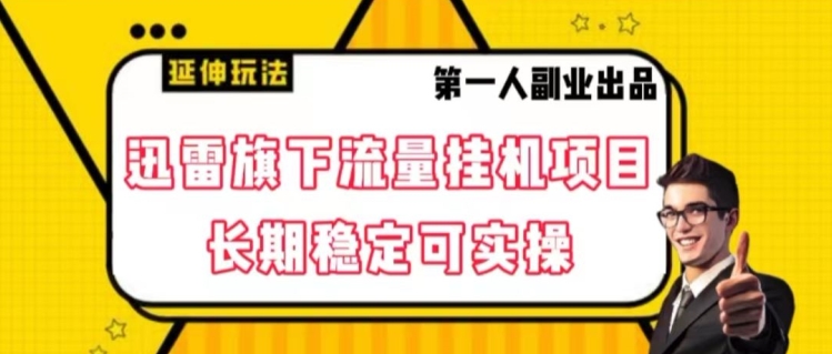 迅雷旗下流量挂机项目，长期稳定可实操【揭秘】天亦网独家提供-天亦资源网