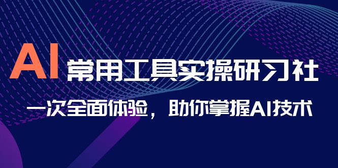 （6882期）AI-常用工具实操研习社，一次全面体验，助你掌握AI技术天亦网独家提供-天亦资源网