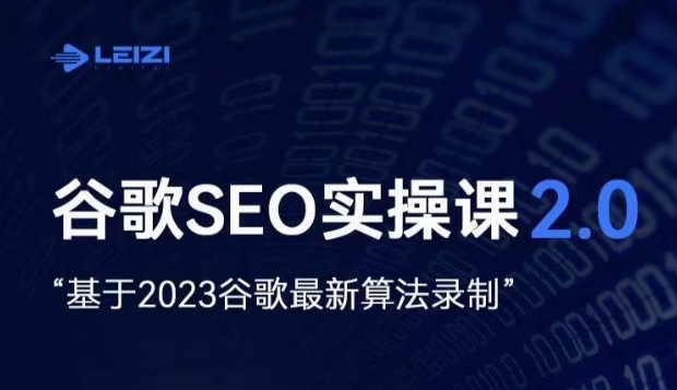 雷子·谷歌SEO 2.0实战课，独立站询盘自由必备，基于2023谷歌最新算法录制天亦网独家提供-天亦资源网