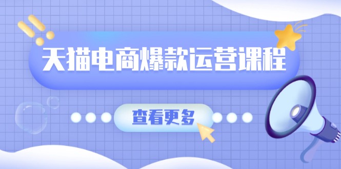 （13910期）天猫电商爆款运营课程，爆款卖点提炼与流量实操，多套模型全面学习天亦网独家提供-天亦资源网