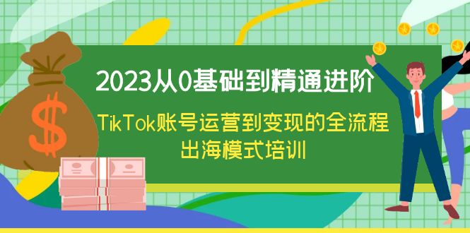 （6299期）2023从0基础到精通进阶，TikTok账号运营到变现的全流程出海模式培训天亦网独家提供-天亦资源网