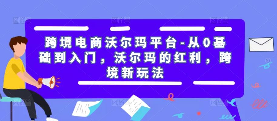 跨境电商沃尔玛平台-从0基础到入门，沃尔玛的红利，跨境新玩法天亦网独家提供-天亦资源网