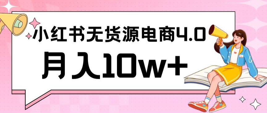 小红书新电商实战，无货源实操从0到1月入10w+联合抖音放大收益天亦网独家提供-天亦资源网