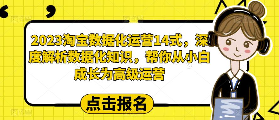 （6475期）2023淘宝数据化-运营 14式，深度解析数据化知识，帮你从小白成长为高级运营天亦网独家提供-天亦资源网