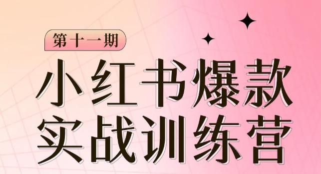 小红书博主爆款训练营第11期，手把手教你从0-1做小红书，从定位到起号到变现天亦网独家提供-天亦资源网