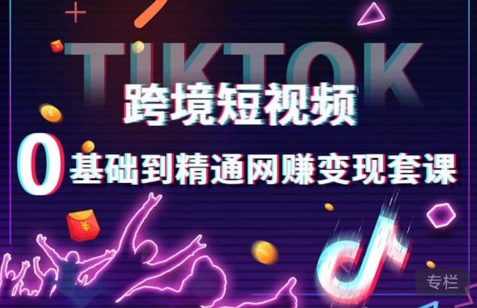 跨境短视频TIKTOK 0基础到精通网赚变现套课，跨境短视频独立站带货变现技巧天亦网独家提供-天亦资源网