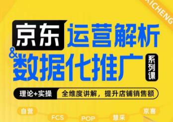 京东运营解析与数据化推广系列课，全维度讲解京东运营逻辑+数据化推广提升店铺销售额天亦网独家提供-天亦资源网