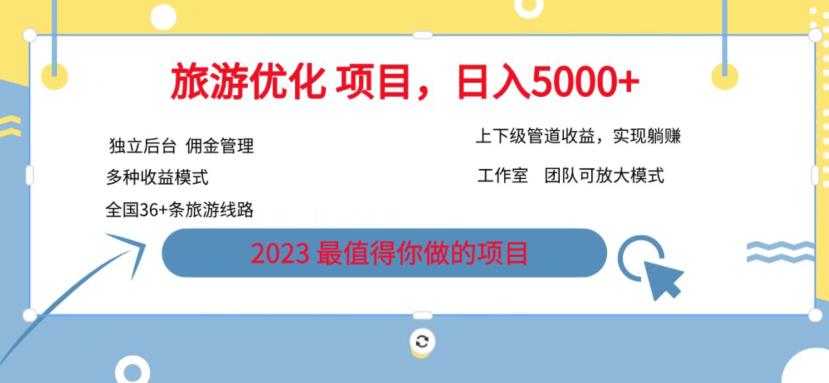 7.22旅游项目最新模式，独立后台+全国35+线路，日入5000+【揭秘】天亦网独家提供-天亦资源网