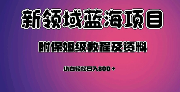 虚拟资源蓝海领域新项目，轻松日入800＋，附保姆级教程及资料天亦网独家提供-天亦资源网