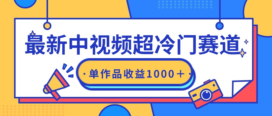 （9275期）最新中视频超冷门赛道，轻松过原创，单条视频收益1000＋天亦网独家提供-天亦资源网