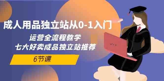 成人用品独立站从0-1入门，运营全流程教学，七大好卖成品独立站推荐（6节课）天亦网独家提供-天亦资源网