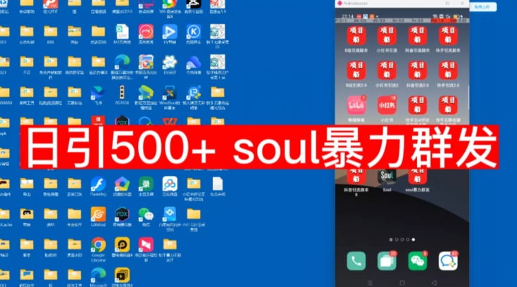 【项目船首发】日引500soul暴力群发项目拆解【揭秘】天亦网独家提供-天亦资源网