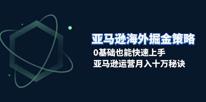 亚马逊海外掘金策略，0基础也能快速上手，亚马逊运营月入十万秘诀天亦网独家提供-天亦资源网