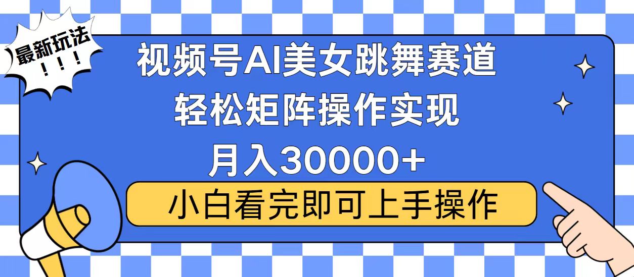 （13813期）视频号蓝海赛道玩法，当天起号，拉爆流量收益，小白也能轻松月入30000+天亦网独家提供-天亦资源网