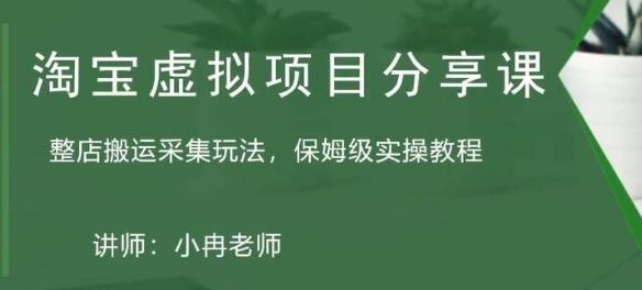 淘宝虚拟整店搬运采集玩法分享课：整店搬运采集玩法，保姆级实操教程天亦网独家提供-天亦资源网