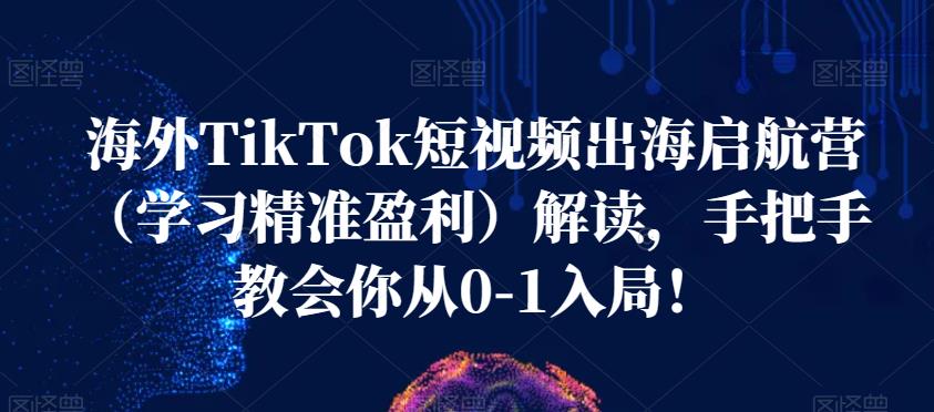 海外TikTok短视频出海启航营（学习精准盈利）解读，手把手教会你从0-1入局！天亦网独家提供-天亦资源网